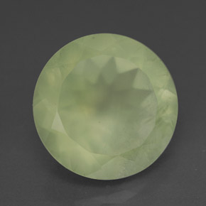 Prehnite Verde natural de 9.22 ct, Transparente, Transparente / Translúcido