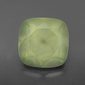 Prehnita verde natural de 4,48 ct, transparente, transparente / translúcido