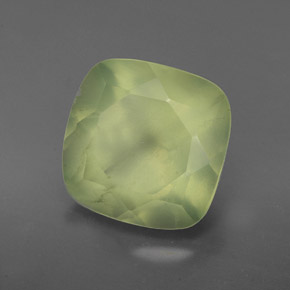 Prehnita verde natural de 4,48 ct, transparente, transparente / translúcido