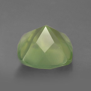 Prehnita verde natural de 4,48 ct, transparente, transparente / translúcido