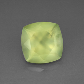 Prehnita verde natural de 3,95 ct, transparente, transparente / translúcido