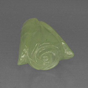 Prehnita verde natural de 33,63 ct, transparente, transparente / translúcido