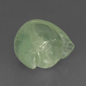 Prehnita verde natural de 18,17 ct, transparente, transparente / translúcido