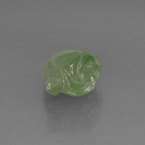 Prehnita verde natural de 6,81 ct, transparente, transparente / translúcido