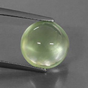 Prehnita verde natural de 3,81 ct, transparente, transparente / translúcido