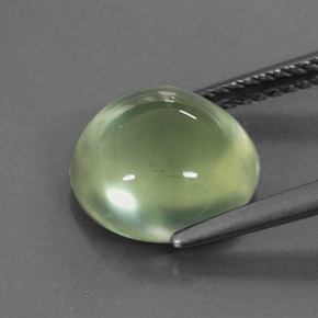 Prehnita verde natural de 3,81 ct, transparente, transparente / translúcido