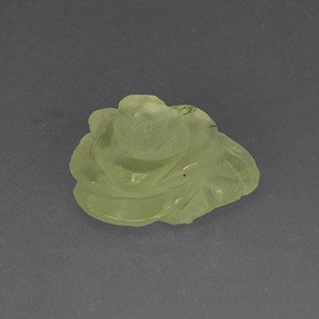 Prehnita verde natural de 9,72 ct, transparente, transparente / translúcido