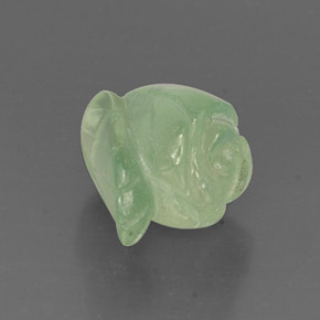 Prehnita verde natural de 7,23 ct, forma elegante, translúcido