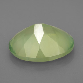 Prehnita verde natural de 8,74 ct, transparente, transparente / translúcido