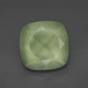 Prehnita verde natural de 7,15 ct, transparente, transparente / translúcido