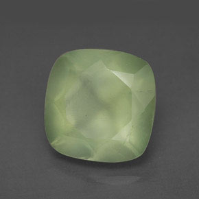 Prehnita verde natural de 7,15 ct, transparente, transparente / translúcido