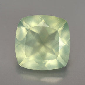 Prehnite Verde natural de 3.96 ct, Transparente, Transparente / Translúcido