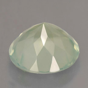Prehnita verde natural de 5,62 ct, transparente, transparente / translúcido