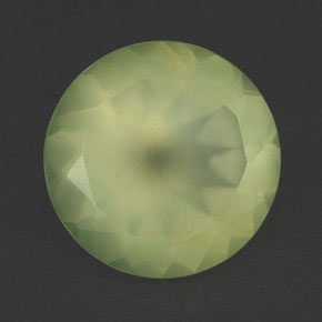 Prehnita verde natural de 5,47 ct, transparente, transparente / translúcido