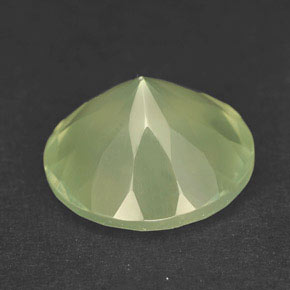 Prehnita verde natural de 5,47 ct, transparente, transparente / translúcido