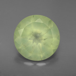 Prehnita verde natural de 5,31 ct, transparente, transparente / translúcido