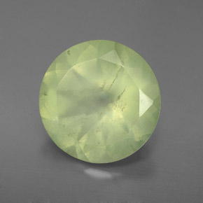 Prehnita verde natural de 5,31 ct, transparente, transparente / translúcido