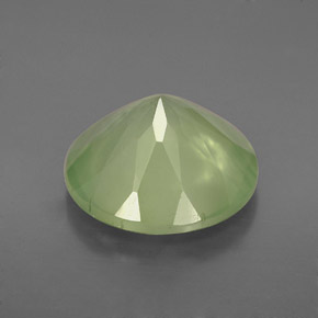 Prehnita verde natural de 5,31 ct, transparente, transparente / translúcido