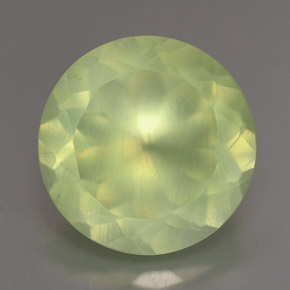 Prehnita verde natural de 5,64 ct, transparente, transparente / translúcido