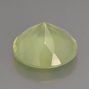 Prehnita verde natural de 5,64 ct, transparente, transparente / translúcido