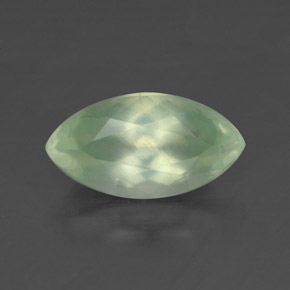 Prehnita verde natural de 1,19 ct, transparente, transparente / translúcido