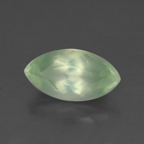 Prehnita verde natural de 1,19 ct, transparente, transparente / translúcido