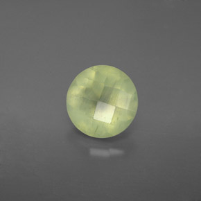 Prehnita verde natural de 1,94 ct, transparente, transparente / translúcido