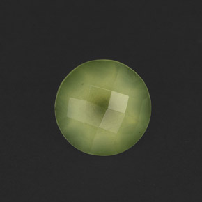 Prehnita verde natural de 1,81 ct, transparente, transparente / translúcido