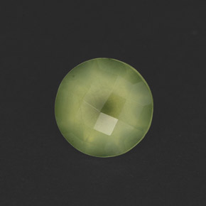 Prehnita verde natural de 1,81 ct, transparente, transparente / translúcido