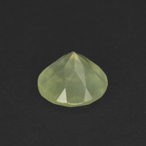 Prehnita verde natural de 1,99 ct, transparente, transparente / translúcido
