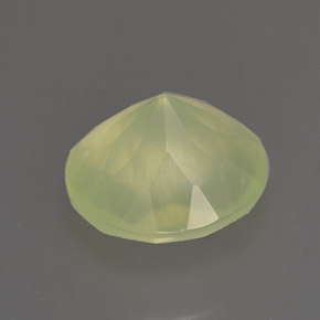 Prehnita verde natural de 1,77 ct, transparente, transparente / translúcido