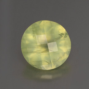 Prehnita verde natural de 1,94 ct, transparente, transparente / translúcido