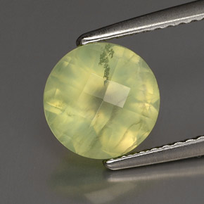 Prehnita verde natural de 1,94 ct, transparente, transparente / translúcido