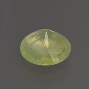 Prehnita verde natural de 1,94 ct, transparente, transparente / translúcido
