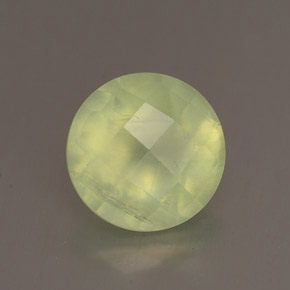 Prehnita verde natural de 1,94 ct, transparente, transparente / translúcido