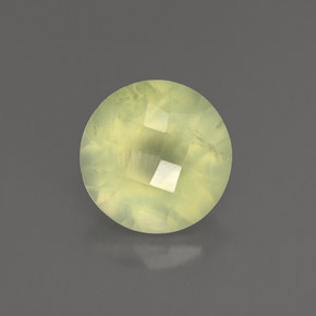 Prehnita verde natural de 1,87 ct, transparente, transparente / translúcido