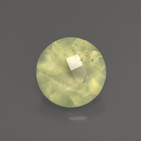 Prehnita verde natural de 1,91 ct, transparente, transparente / translúcido