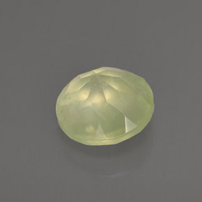 Prehnita verde natural de 1,91 ct, transparente, transparente / translúcido