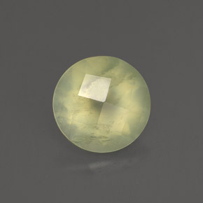 Prehnite Verde natural de 1.73 ct, Transparente, Transparente / Translúcido