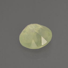 Prehnita verde natural de 1,89 ct, transparente, transparente / translúcido
