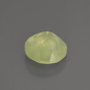 Prehnita verde natural de 1,91 ct, transparente, transparente / translúcido