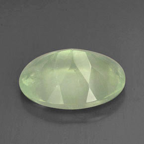 Prehnita verde natural de 5,61 ct, transparente, transparente / translúcido