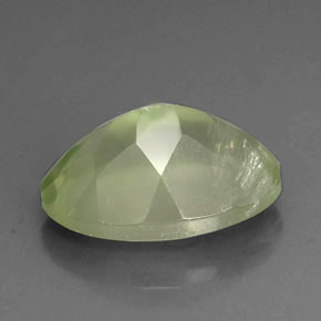 Prehnita verde natural de 6,17 ct, transparente, transparente / translúcido