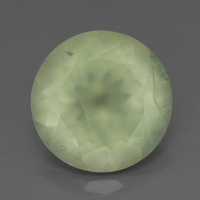 Prehnita verde natural de 5,54 ct, transparente, transparente / translúcido