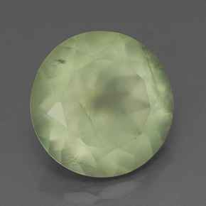 Prehnita verde natural de 5,54 ct, transparente, transparente / translúcido
