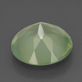 Prehnita verde natural de 5,54 ct, transparente, transparente / translúcido
