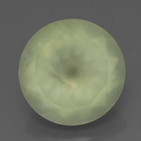 Prehnita verde natural de 6,05 ct, transparente, transparente / translúcido