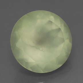 Prehnita verde natural de 6,05 ct, transparente, transparente / translúcido