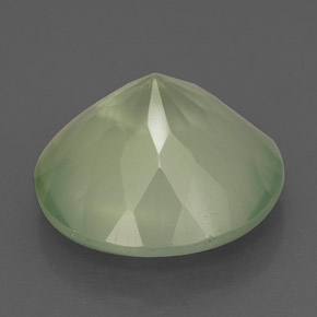 Prehnita verde natural de 6,05 ct, transparente, transparente / translúcido