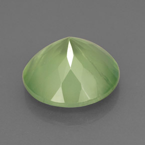 Prehnita verde natural de 5,72 ct, transparente, transparente / translúcido